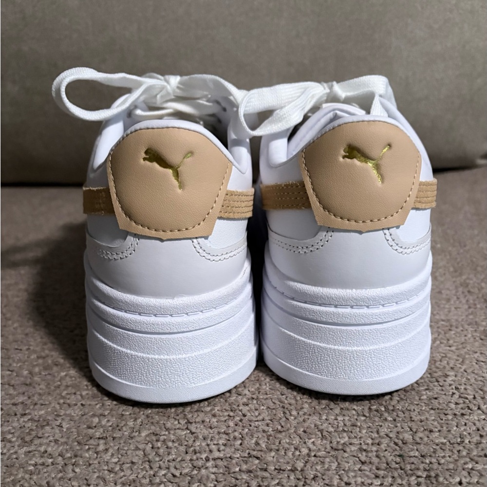 Puma White/Sand Mayze Stack Platform Sneakers Siz… - image 5